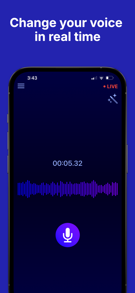 Voice Changer Live screenshot 1