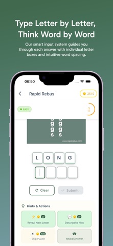 RapidRebus: Word Puzzle Game iPhone screenshot