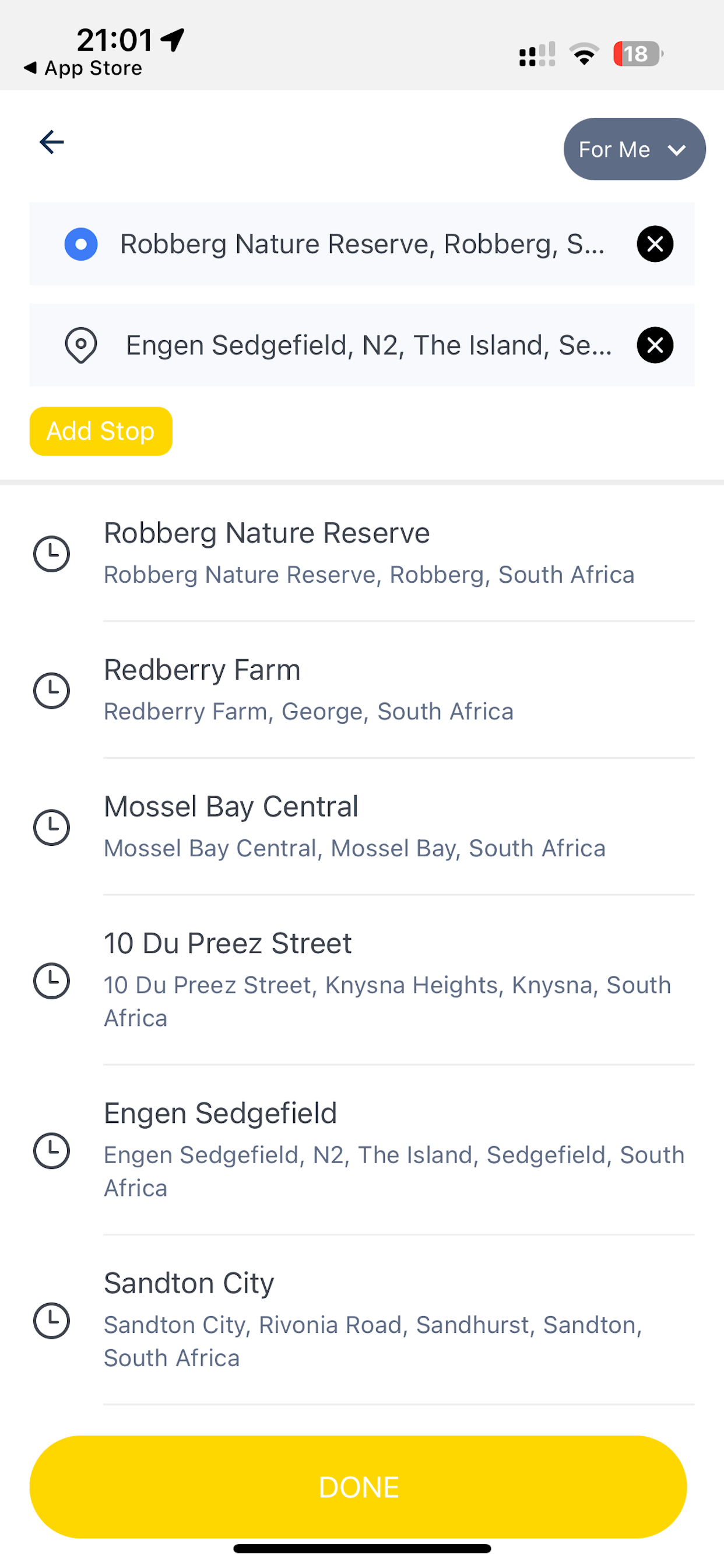 Garden Route App
