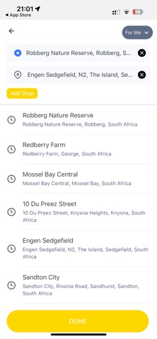 Garden Route App screenshot