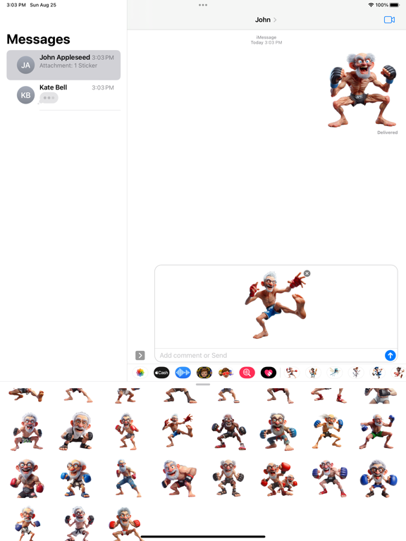 Screenshot #5 pour MMA Grandad Stickers