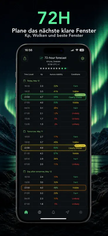 AuroraMe: Aurora Forecast Map screenshot 4 of 6