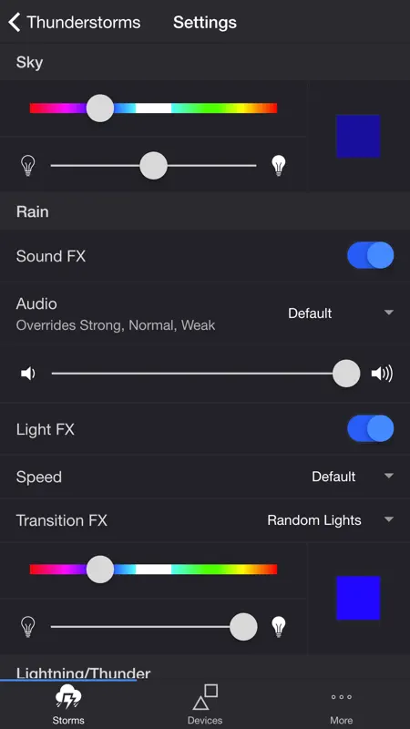 Thunderstorm for Nanoleaf screenshot 2 of 3