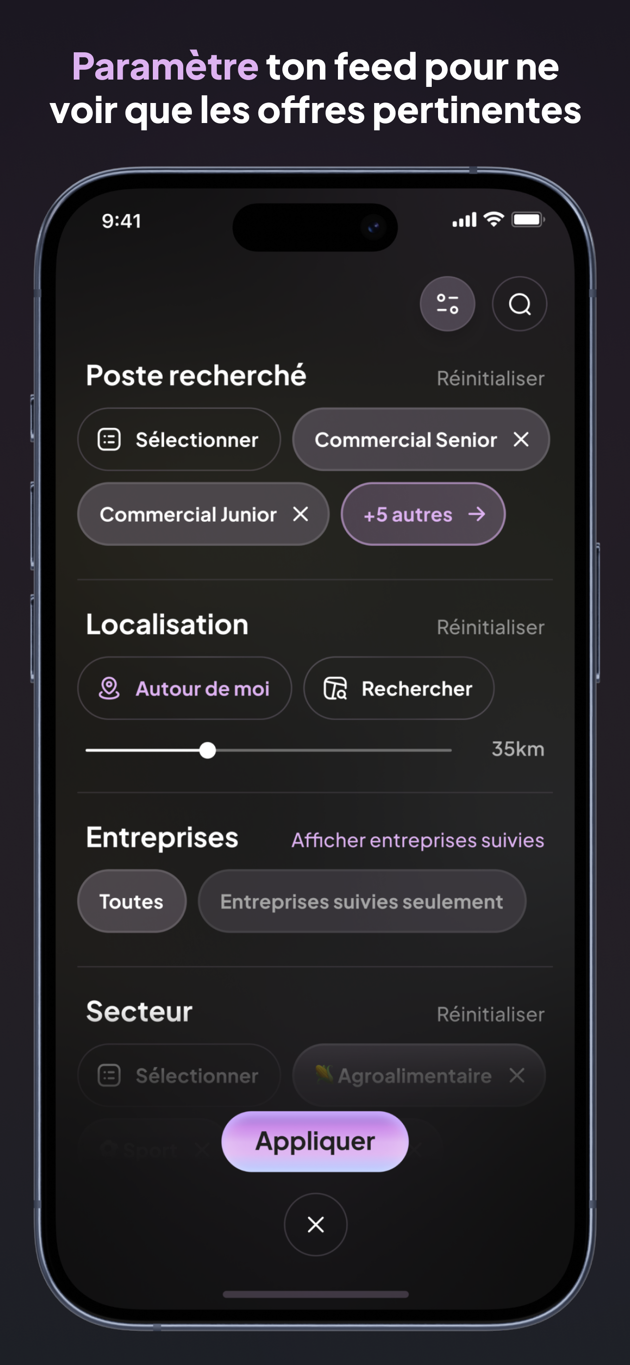 WhyNotYou: recherche d'emploi
