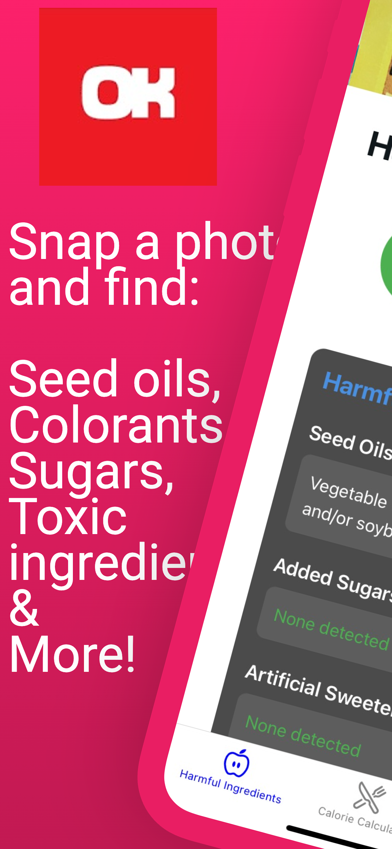 OK Foods: Product scanner