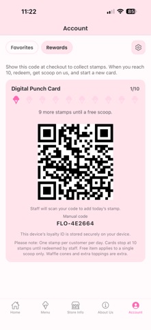 Flo's Premium Ice Cream iPhone screenshot