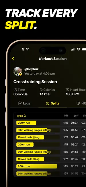 Hyrox & Crossfit Tracker: Hyro screenshot 2