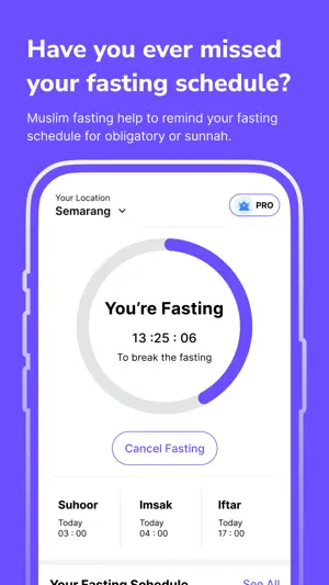 Muslim Fasting Tracker Alarm screenshot 1