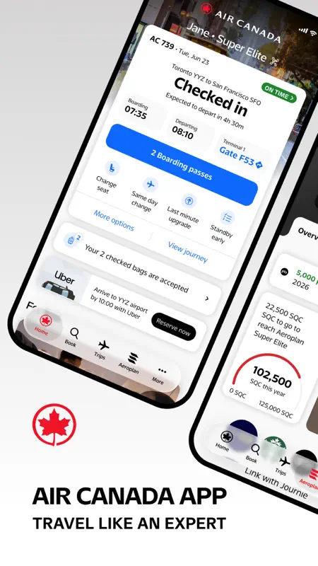 Air Canada + Aeroplan screenshot 1 of 8