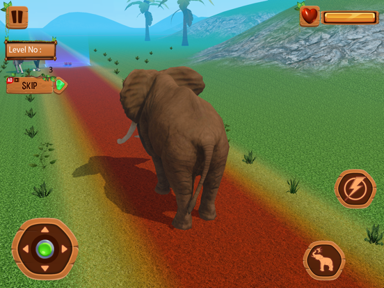 Scary Elephant Animal Wildlife iPad screenshot