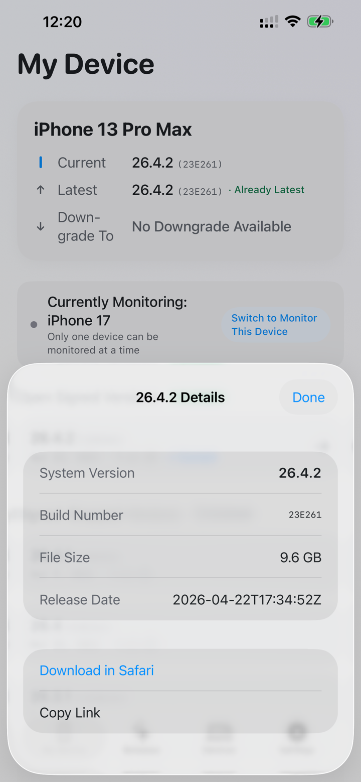 IPSW Go screenshot 5