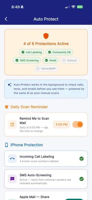MailShield Guardian screenshot 2