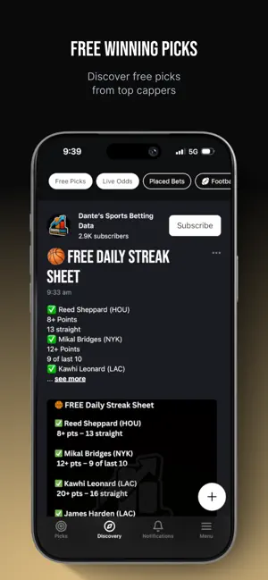 Winible: Expert Sports Picks iPhone screenshot 4