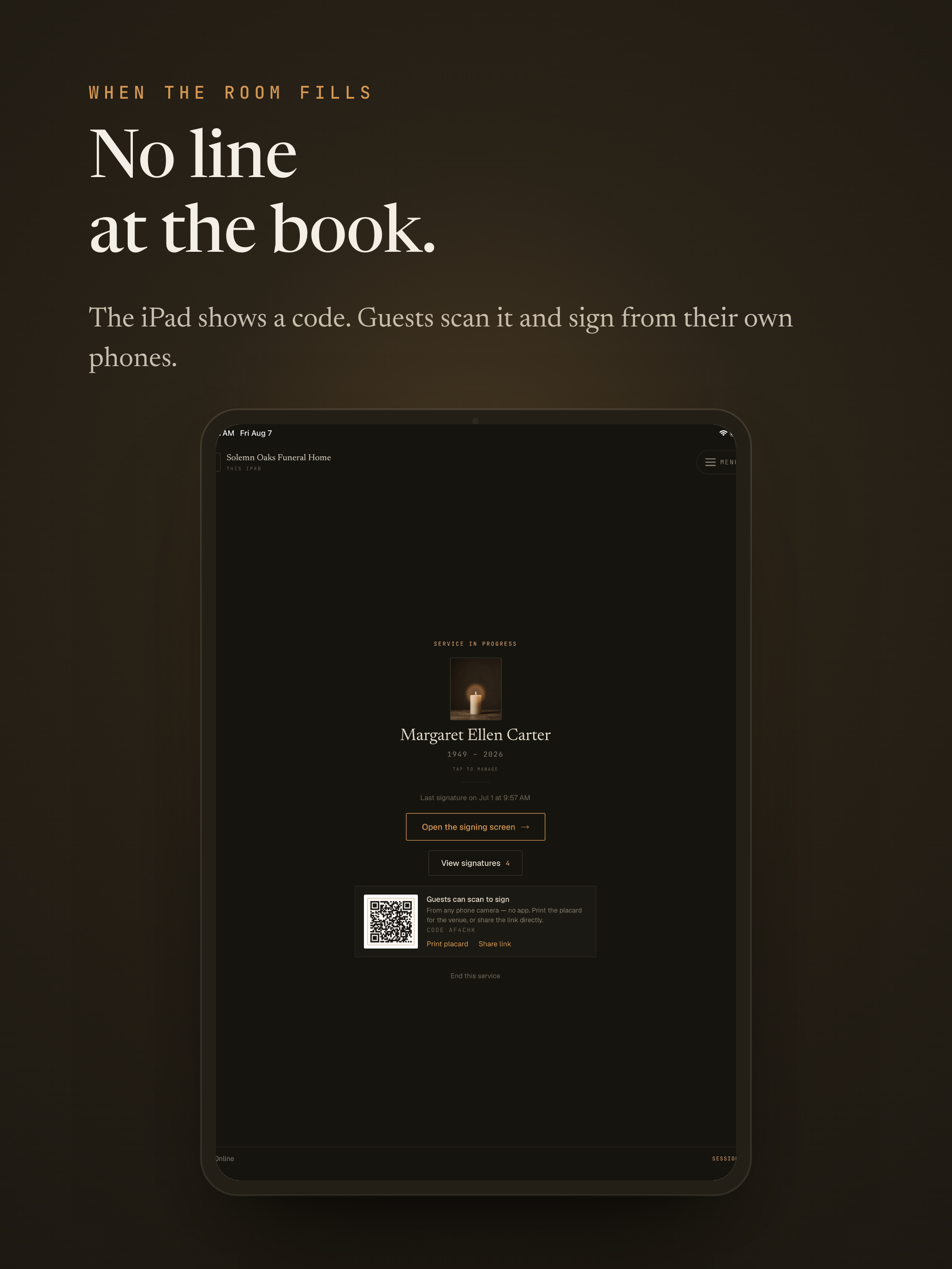 Funeral Guestbook screenshot 15