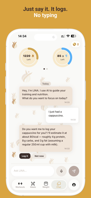 LINA - Calorie Tracker Screenshot 2 of 8