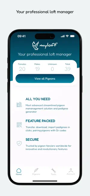 MyLoft - Pigeon Loft Manager screenshot 1