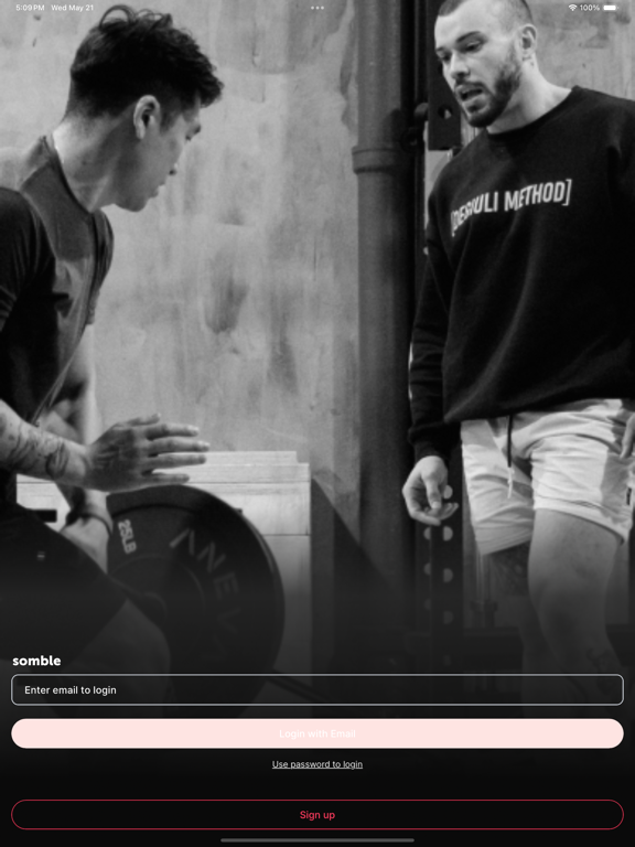 Somble iPad screenshot 1 - Health & Fitness app