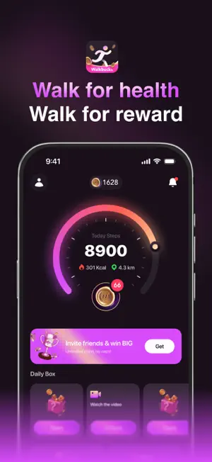 Walkbucks - Step Counting screenshot 1