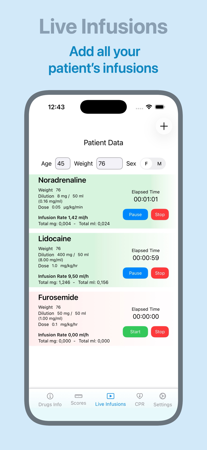 Drug Infusions TIVA TCI Scores screenshot 7