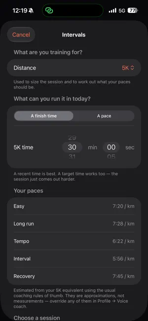 Plod: Calm Run Coach screenshot 1