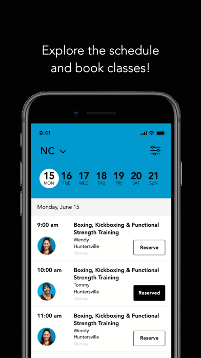 RockBox Fitness Member App iPhone screenshot 3 - Health & Fitness app
