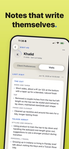 Patron: Client Notes iPhone screenshot