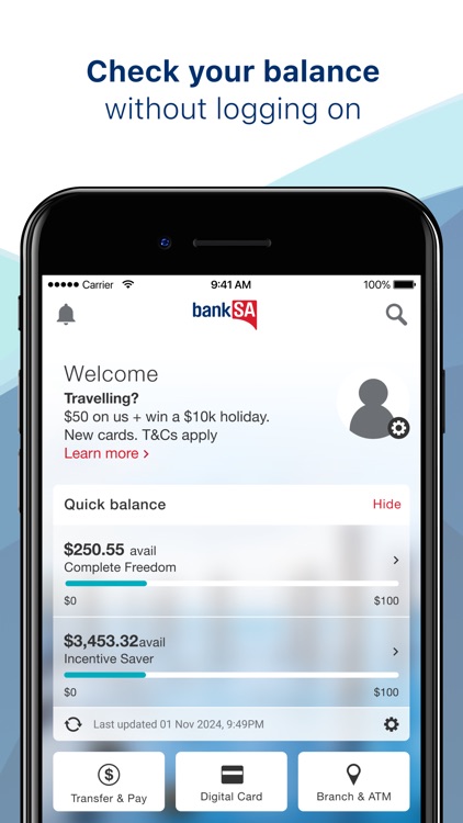 BankSA Mobile Banking screenshot-3