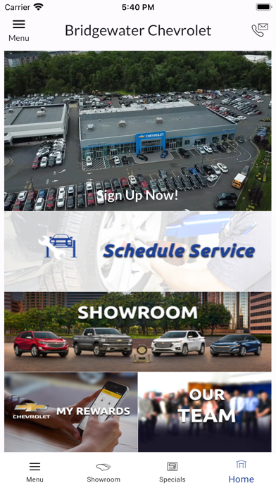 Bridgewater Chevrolet MLink Screenshot