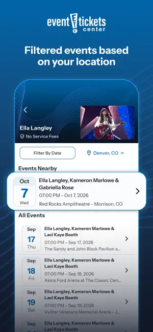 Event Tickets Center screenshot 2