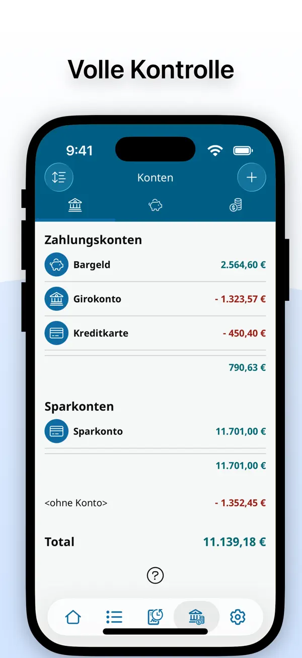 Haushaltsbuch MoneyControl Screenshot 5