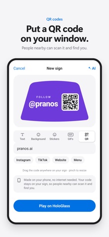 Pranos Hologlass Screenshot 3
