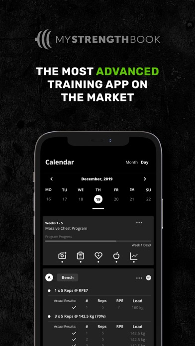 Screenshot #1 pour Training App (MyStrengthBook)
