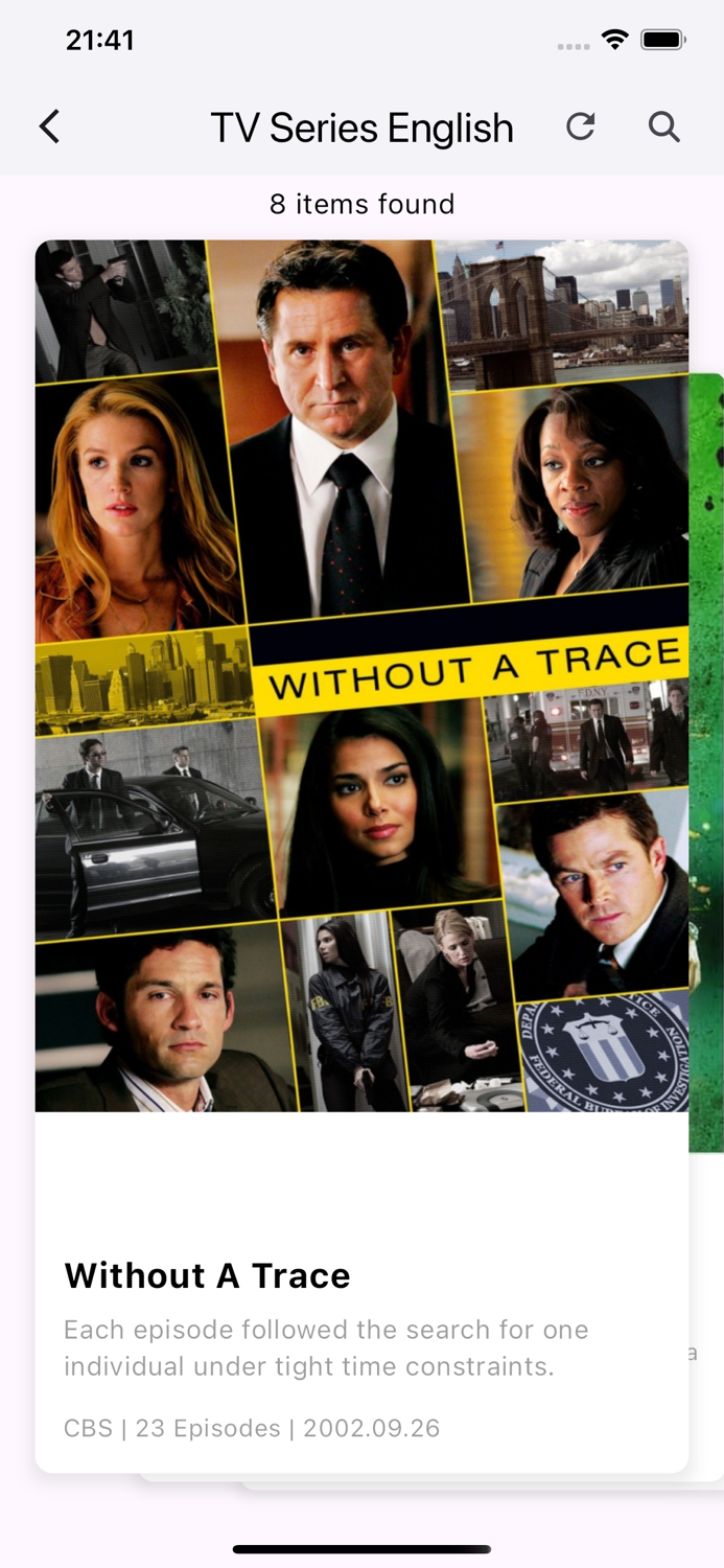 TV series  Movie English