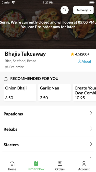 Bhajis Takeaway Screenshot