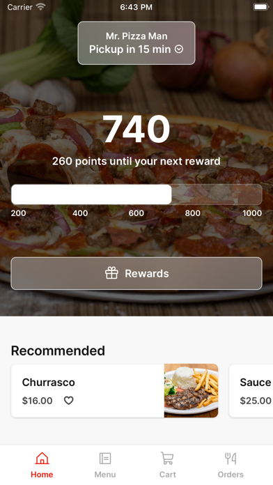 Mr. Pizza Man SF iPhone screenshot 1 - Food & Drink app