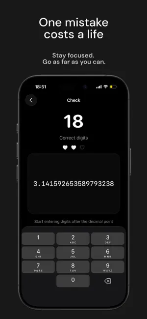 Memorize Pi π – Memory Game screenshot 2