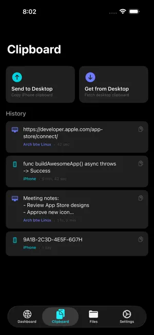 Tether - Linux Companion screenshot 2