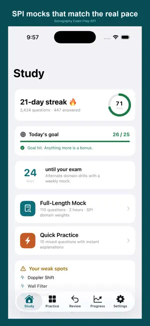 Sonography Exam Prep: SPI screenshot 1