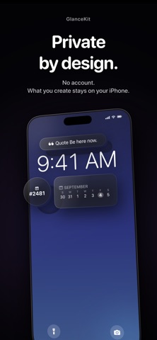 GlanceKit: Lock Screen Widget Screenshot 1 of 5