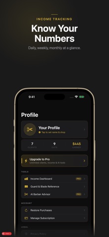 Barber Client Book - Fade iPhone screenshot