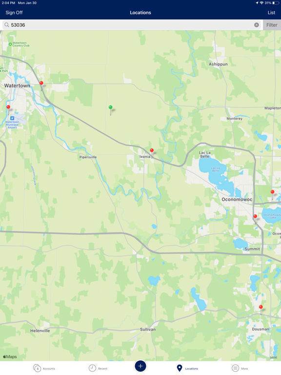 Ixonia Bank Mobile iPad screenshot 7 - Finance app
