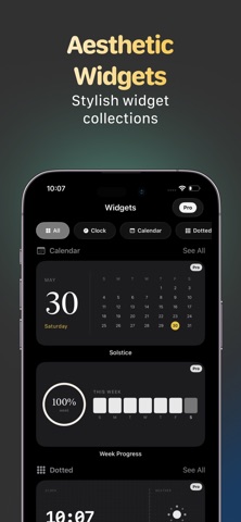 Neo Widgets: Minimal Home Lock iPhone screenshot