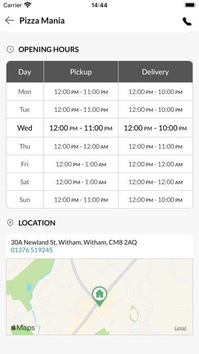 Pizza Mania Witham Screenshot
