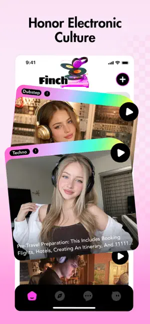 Finch - Text Chat & Share Vlog screenshot 1