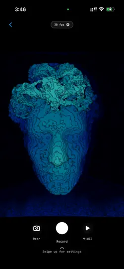 Screenshot von TDLiDAR auf dem iPhone 2