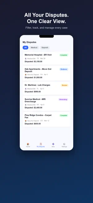 Dispute Center: Bill Help screenshot 1