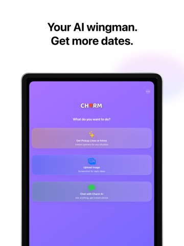Rizy | AI Rizz Wingman iPad screenshot