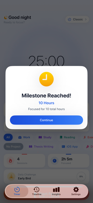Focus Timer - Pomodoro Planner Screenshot 1 of 10