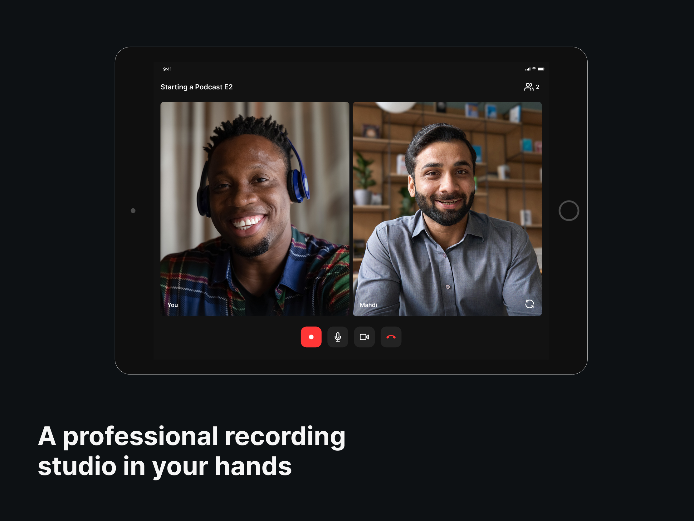 Riverside Podcast Video Studio