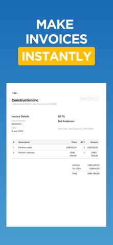 Invoice Maker, Simple Estimate screenshot